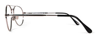 Johnson reading glasses by Benny's Eyewear with gold frames and 1.00 magnification, featuring a classic design and clear lenses.