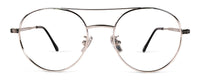 Wilson brand reading glasses by Benny's Eyewear with gold frame and 1.00 magnification, shown from the side.