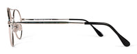 Wilson reading glasses by Benny's Eyewear with gold frames and 1.00 magnification, shown in a close-up image.