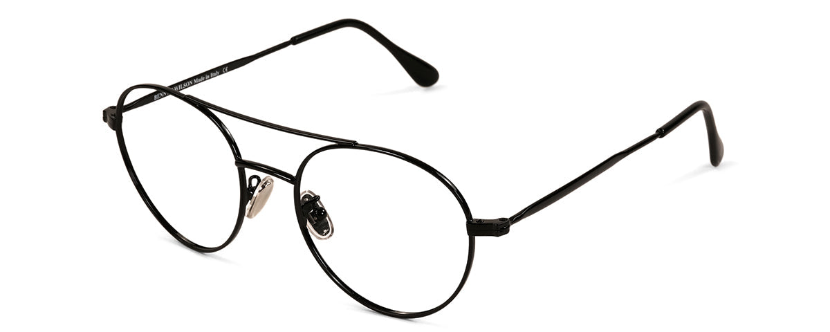 Wilson reading glasses by Benny's Eyewear with gold frames and 1.00 magnification, featuring a sleek, stylish design.