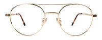 Wilson reading glasses by Benny's Eyewear featuring gold frames and 1.00 magnification.