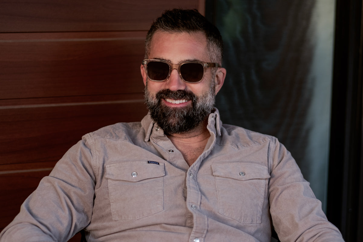 Green Lincoln sunglasses by Benny's Eyewear featuring sleek frames and tinted lenses.