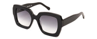 Benny's Eyewear Ann sunglasses with grey frames and tinted lenses, stylish and modern accessory for sun protection.
