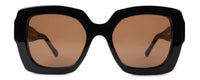 Grey Ann sunglasses by Benny's Eyewear featuring a stylish frame and tinted lenses on a white background.