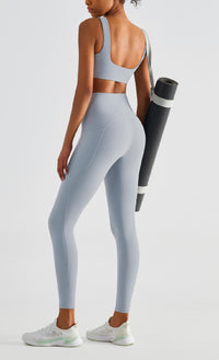 Blackout Barbell Koa Legging in Comet with sleek, high-waisted design and vibrant comet pattern for activewear style.