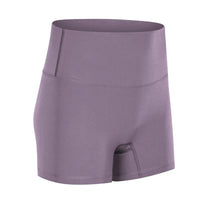 BLACKOUT BARBELL Hele Short in washed purple, showcasing the stylish, casual denim shorts with distressed details and a relaxed fit.