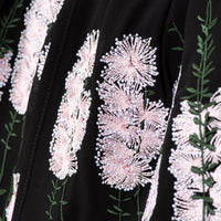 Luxury Floral Embroidered Double-Layer Chiffon Open Abaya(MOA308)