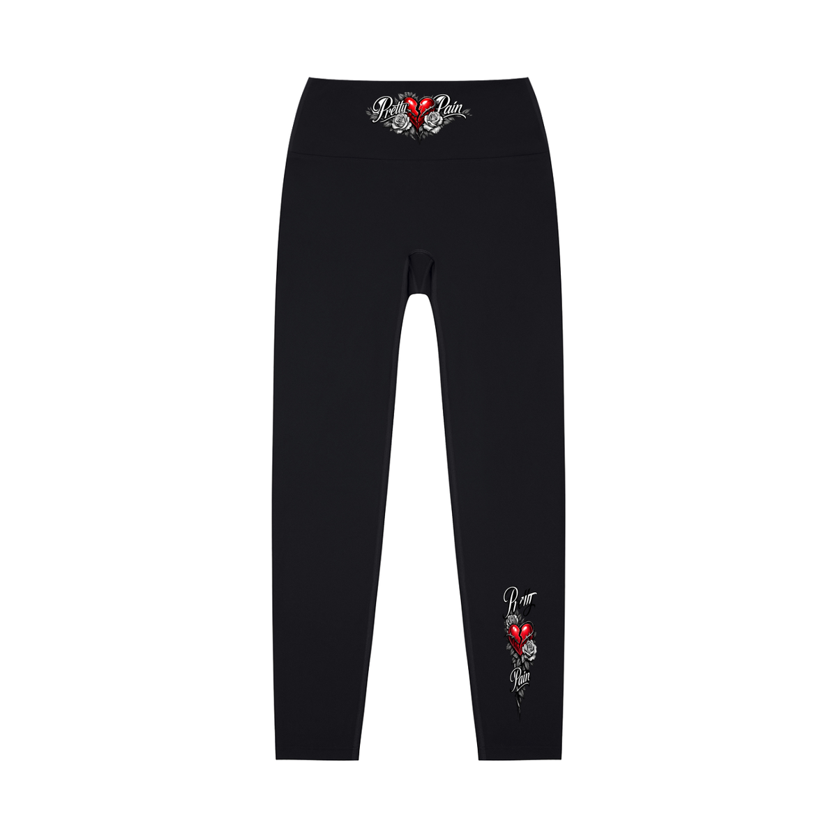 Built From Pain high-waisted yoga leggings featuring a sleek design and comfortable fit, ideal for active workouts.