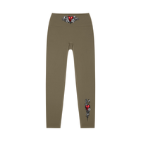 High-waisted yoga leggings by Built From Pain featuring a stylish, fitted design suitable for active wear.