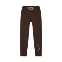 High-waisted yoga leggings by Built From Pain with a sleek fit and comfortable stretch, shown in a neutral color.