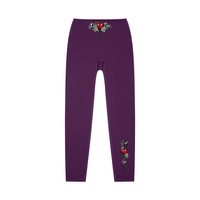High-waisted yoga leggings by Built From Pain from the PRETTY PAIN collection, with a sleek black design and comfortable fit.