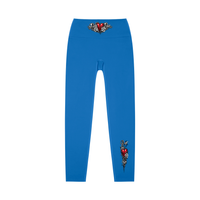 High-waisted Pretty Pain yoga leggings by Built From Pain, shown in black with a snug fit and comfortable stretch for active wear.