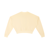 Vintage Washed Cropped Sweatshirt by Built From Pain, showing a relaxed fit with faded fabric and casual style.