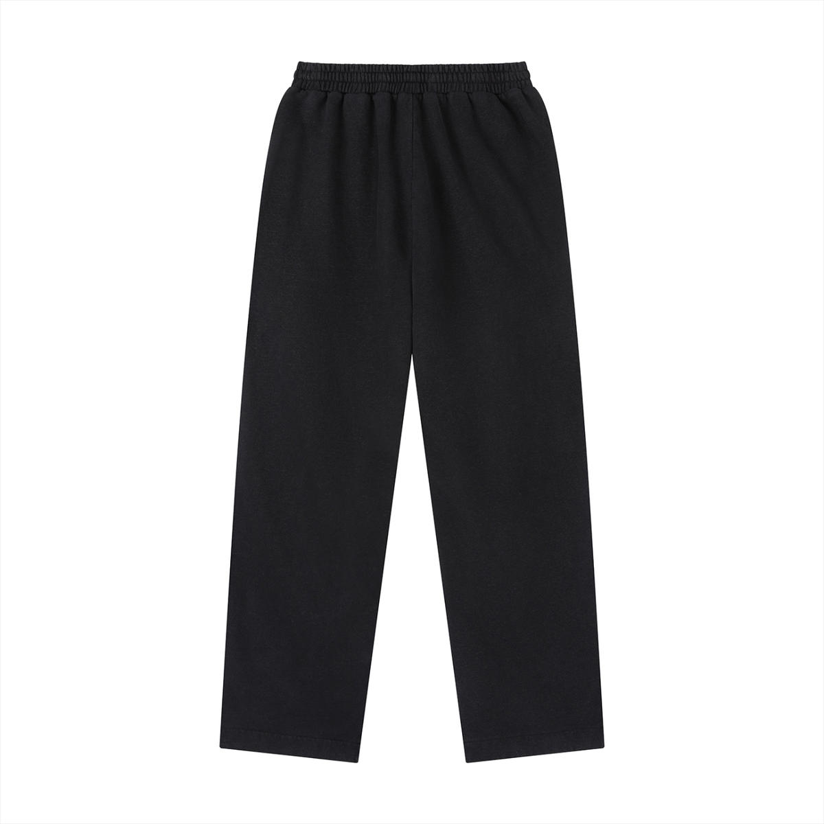 Vintage Washed Drawstring Sweatpants by Built From Pain, showing relaxed fit and faded washed denim fabric.