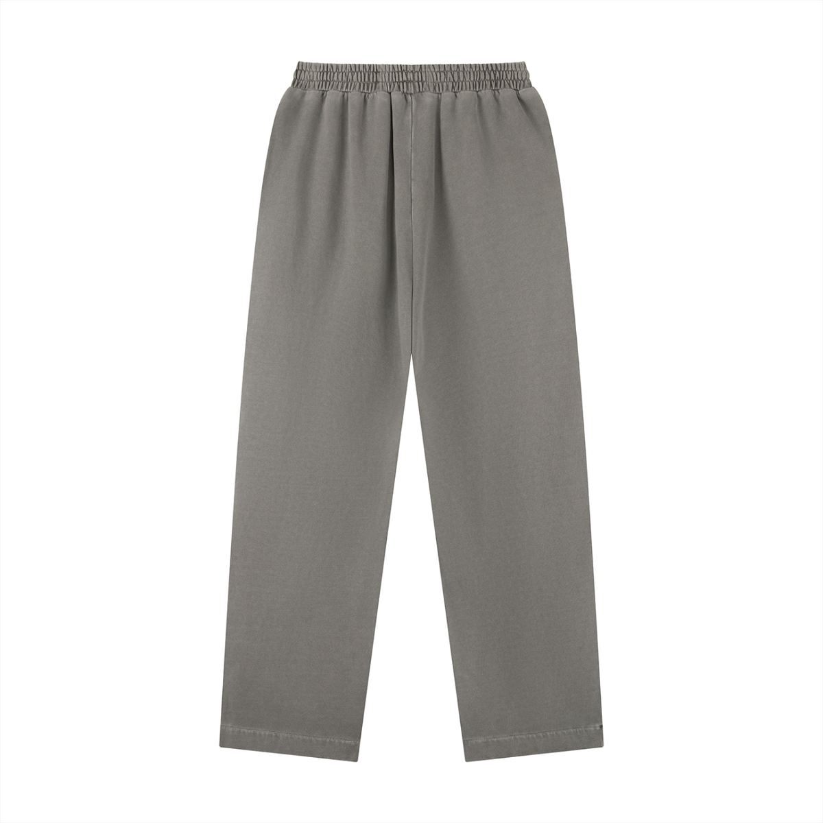 Vintage washed drawstring sweatpants by Built From Pain, showing relaxed fit with drawstring waist and faded fabric detail.