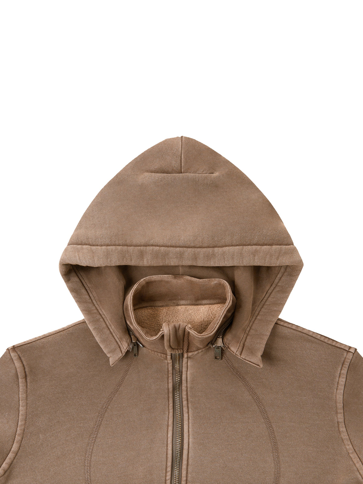 Vintage washed PRETTY PAIN cropped fleece hoodie by Built From Pain, featuring soft fabric and casual streetwear style.