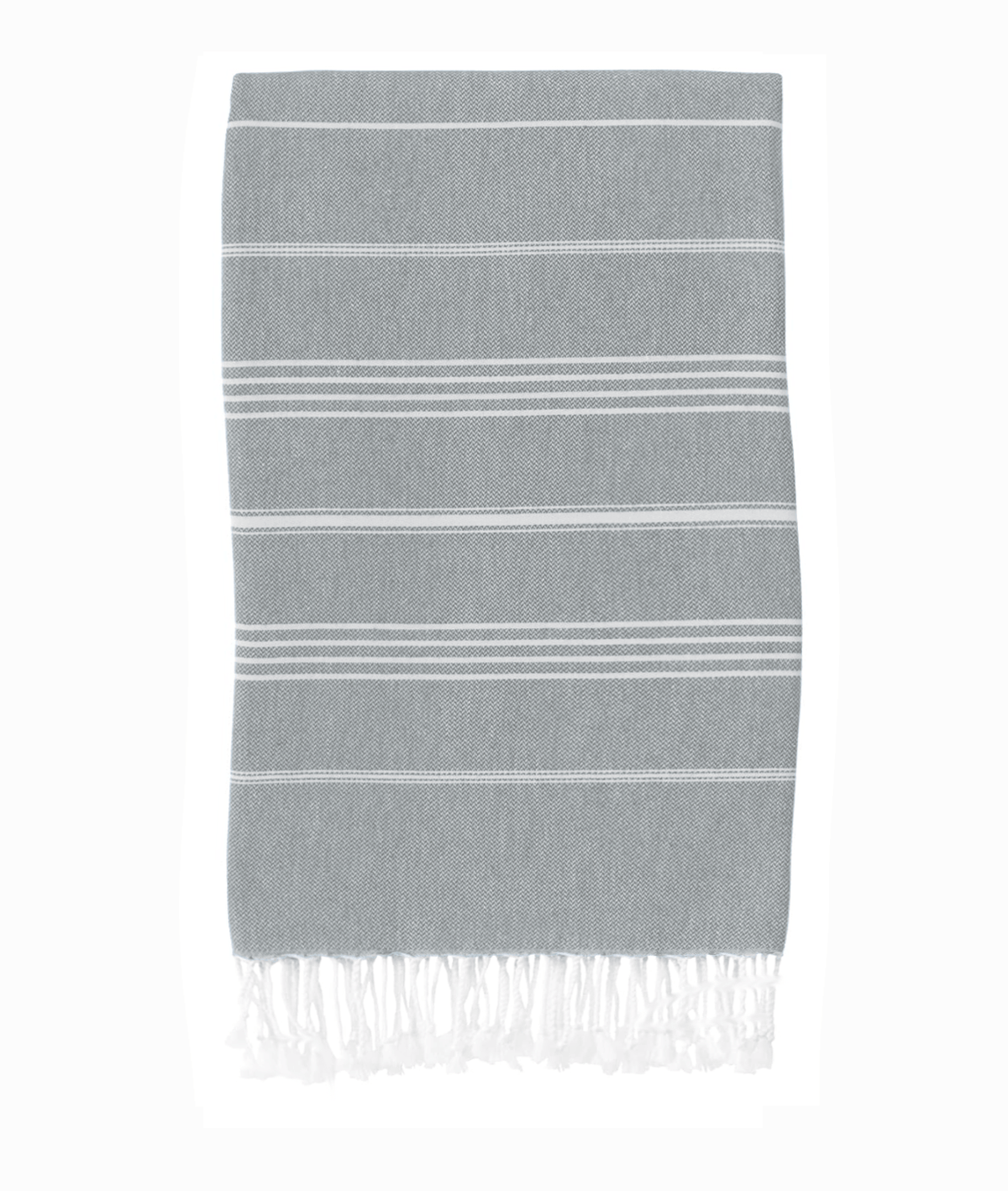 Navy classic Turkish towel by Buldano, featuring traditional woven design and lightweight, absorbent fabric perfect for beach or spa.