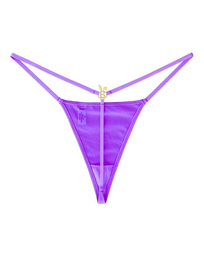 Purple Bunnies Room lingerie g-string with minimal coverage and delicate fabric, designed for a comfortable and stylish fit.