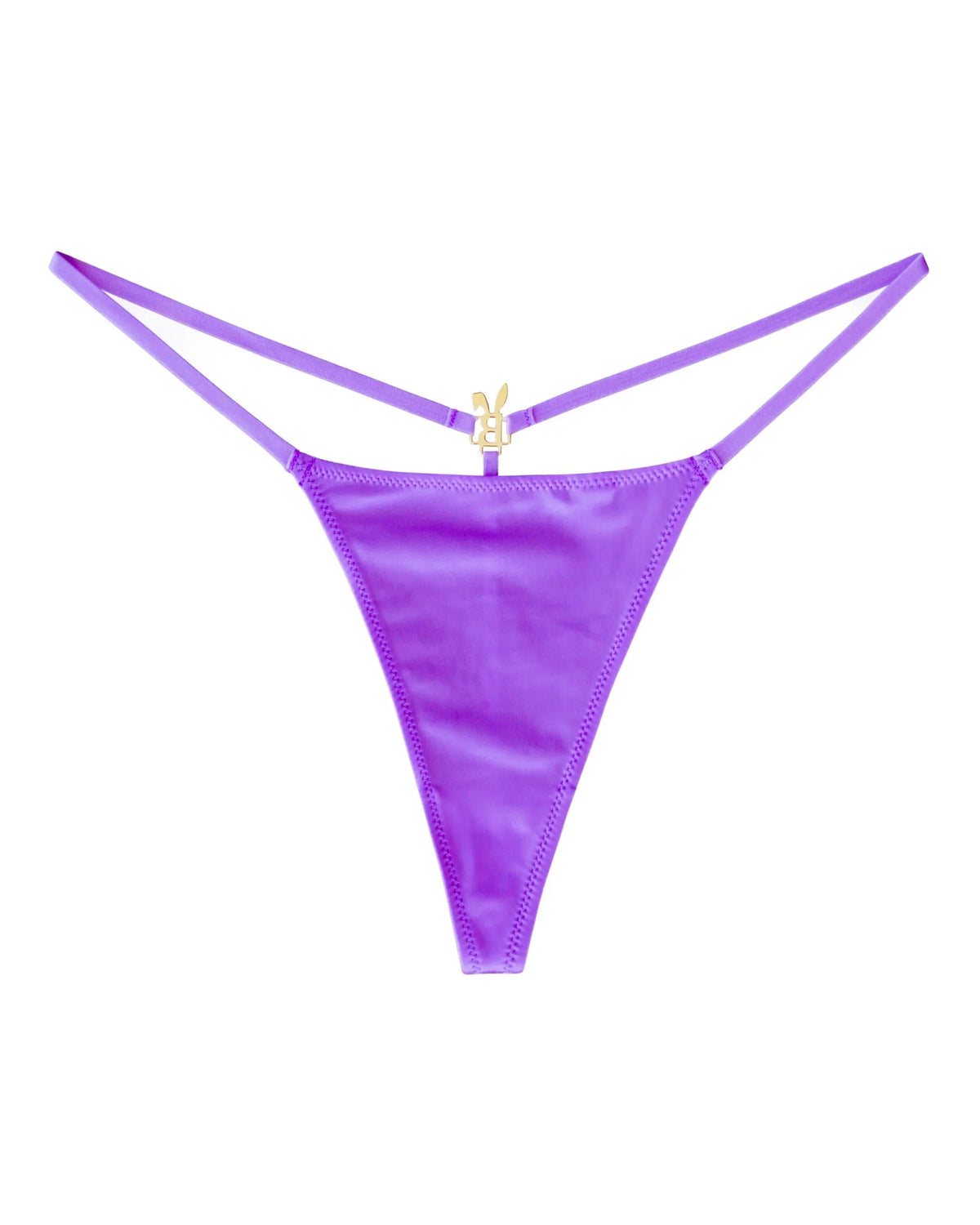 Purple Bunnies Room lingerie G-string with minimal coverage and delicate straps, designed for a comfortable and sexy fit.