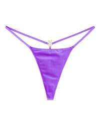 Purple Bunnies Room lingerie G-string with minimal coverage and delicate straps, designed for a comfortable and sexy fit.