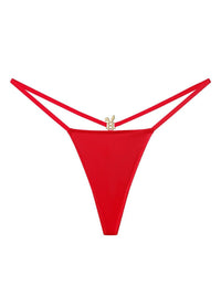 Red Bunnies Room lingerie G-string, minimal and stylish, with delicate waistband and revealing design.