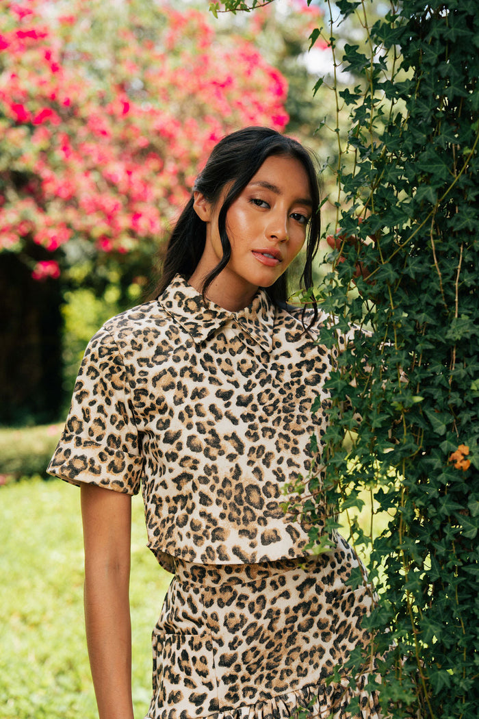 Carolina Sanz Sophia Top featuring a stylish design, lightweight fabric, and a flattering fit, shown in a close-up view.