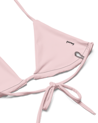 Digital Doll Bikini swimwear by Cats n Scribbles in ballet pink, featuring a stylish bikini top and bottom for summer beachwear.