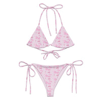 Hello Meow Bikini from Cats n Scribbles swimwear, featuring a stylish bikini with playful cat-themed design.