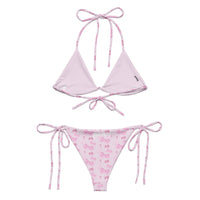 Hello Meow Bikini from Cats n Scribbles swimwear collection, featuring a stylish, colorful feline-themed bikini top and bottom.