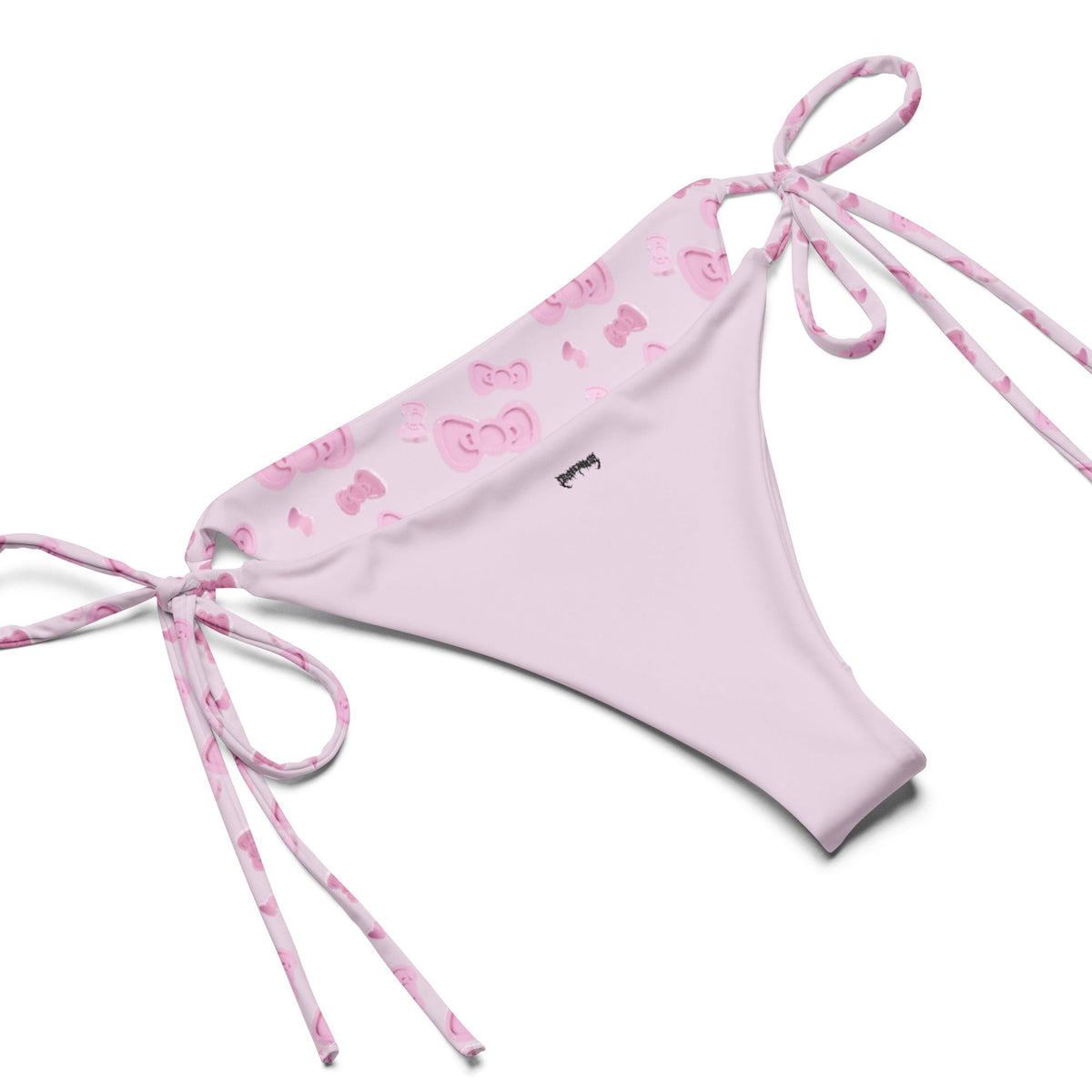 Hello Meow Bikini by Cats n Scribbles, a stylish swimwear piece featuring cat-themed print and adjustable straps.