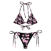 Two-piece cat-themed swimwear bikini from Cats n Scribbles, featuring playful print and vibrant colors, in a size 2XS.