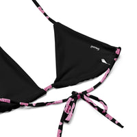 Tiny cats and scribbles print Too Purr Bikini from Cats n Scribbles, vibrant swimwear with playful feline design.