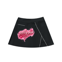 PRETTY PAIN High-Waist Pocketed A-Line Skirt