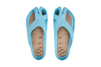 Sky blue CCILU women's stepping stones caring sandal with open toe and adjustable straps, casual and comfortable footwear.