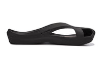 CCILU women's stepping stones caring sandals in charcoal black with a sleek, minimalist design and comfortable straps.