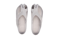CCILU women's sandal with stepping stones caring design in platinum grey, featuring a comfortable open-toe style and slip-on fit.