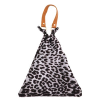 Collins Leopard Print Triangle Top Handle Shoulder Handbag
