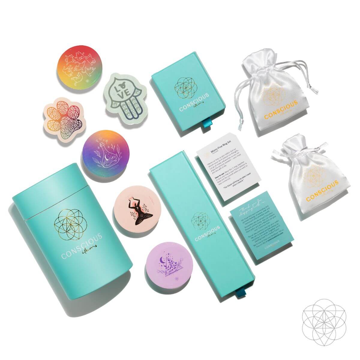 Crystal Guardian Magnets - Trio of Peace & Protection