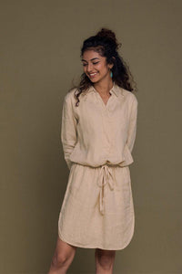 Neutral beige Meet me by the Cliff dress by DC-Reistor, featuring a stylish, flowing silhouette perfect for casual and elegant occasions.