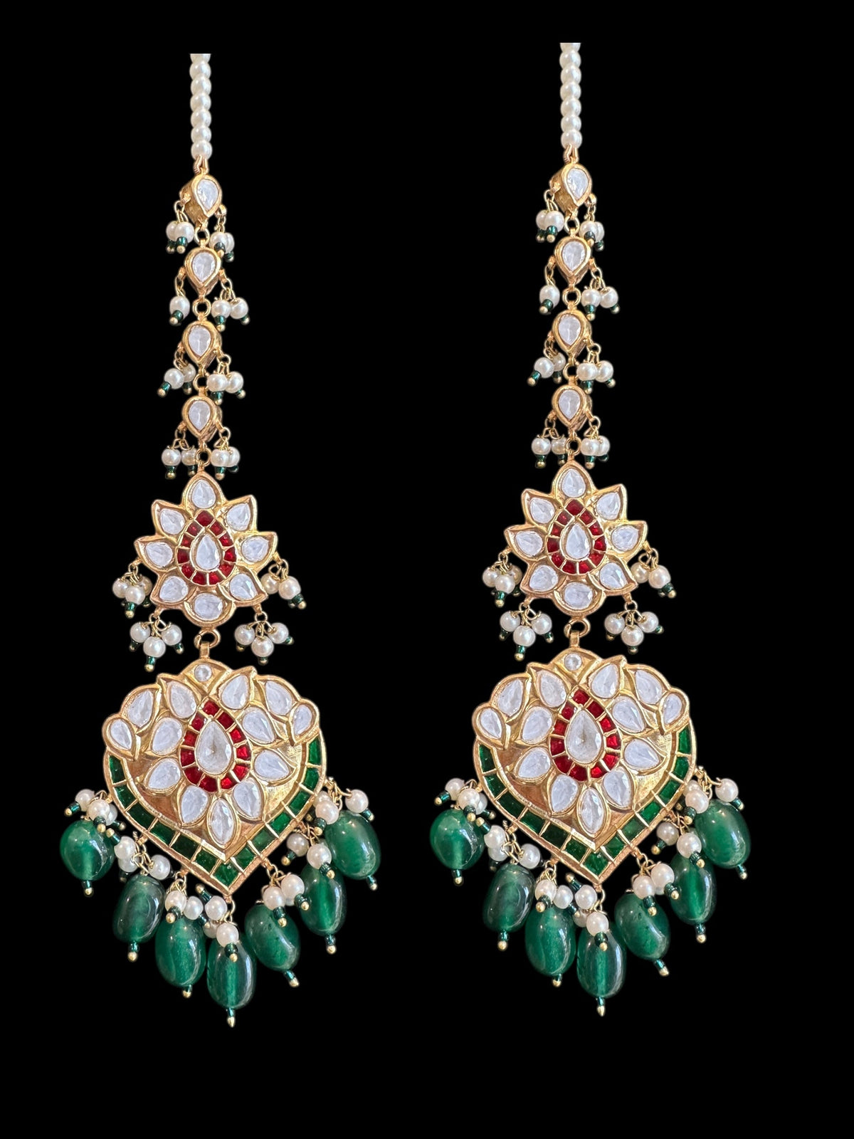 Deccan Jewelry BR466 Subah high-quality Meena bridal set with intricate designs, ready to ship, featuring gold and meenakari craftsmanship.