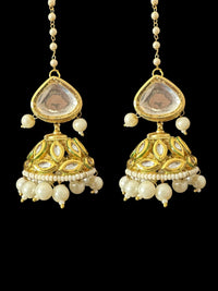 Deccan Jewelry BR499 Nudar bridal set with kundan and pearls, featuring intricate jewelry design for special occasions.
