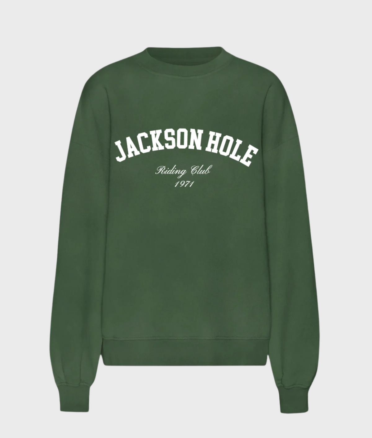 Departure Jackson Hole sweatshirt featuring a cozy, stylish design with a mountain-inspired graphic on soft fabric.