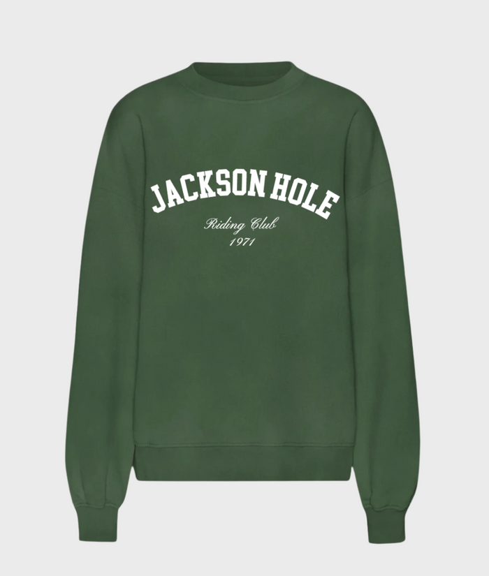 Departure Jackson Hole sweatshirt featuring a cozy, stylish design with a mountain-inspired graphic on soft fabric.