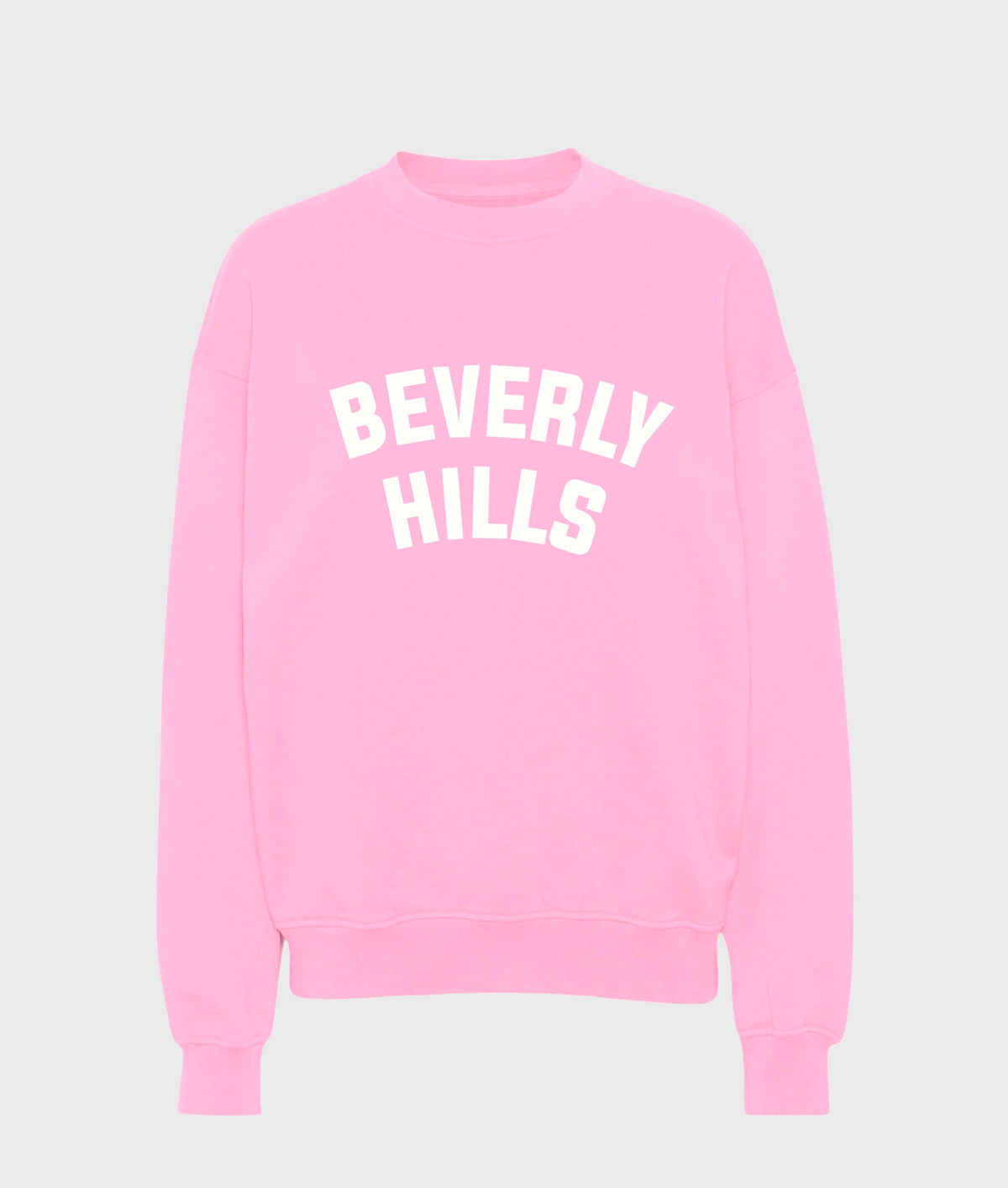 Gray Departure Beverly Hills sweatshirt displayed on a neutral background, showcasing its casual style and comfortable fit.