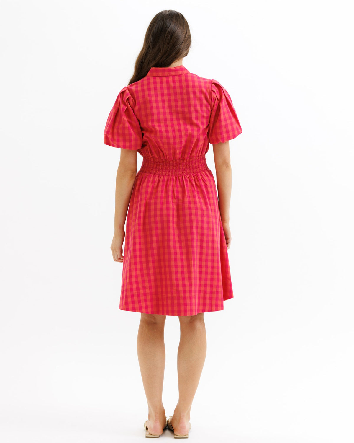 Downeast Out Of Office dress featuring a relaxed fit, short sleeves, and a floral pattern perfect for casual or office wear.