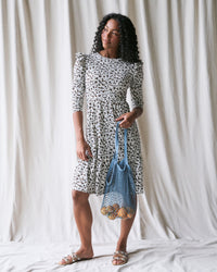 Downeast New Romance Dress in XS featuring a pretty floral pattern, lightweight fabric, and elegant design for a romantic look.