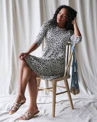 Downeast New Romance Dress in XS with pretty floral petals, flowing fabric, and elegant design perfect for special occasions.