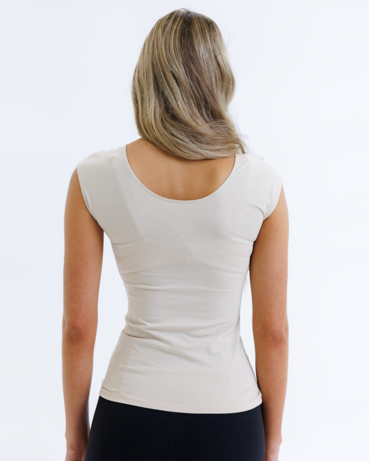 White Downeast Essential Tee for women, lightweight cotton T-shirt with a classic fit and short sleeves.