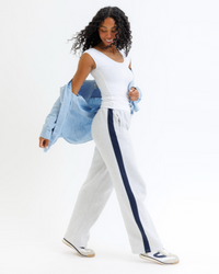 White Downeast Wonder Tee for women, featuring a classic fit and soft cotton fabric, shown on a plain background.