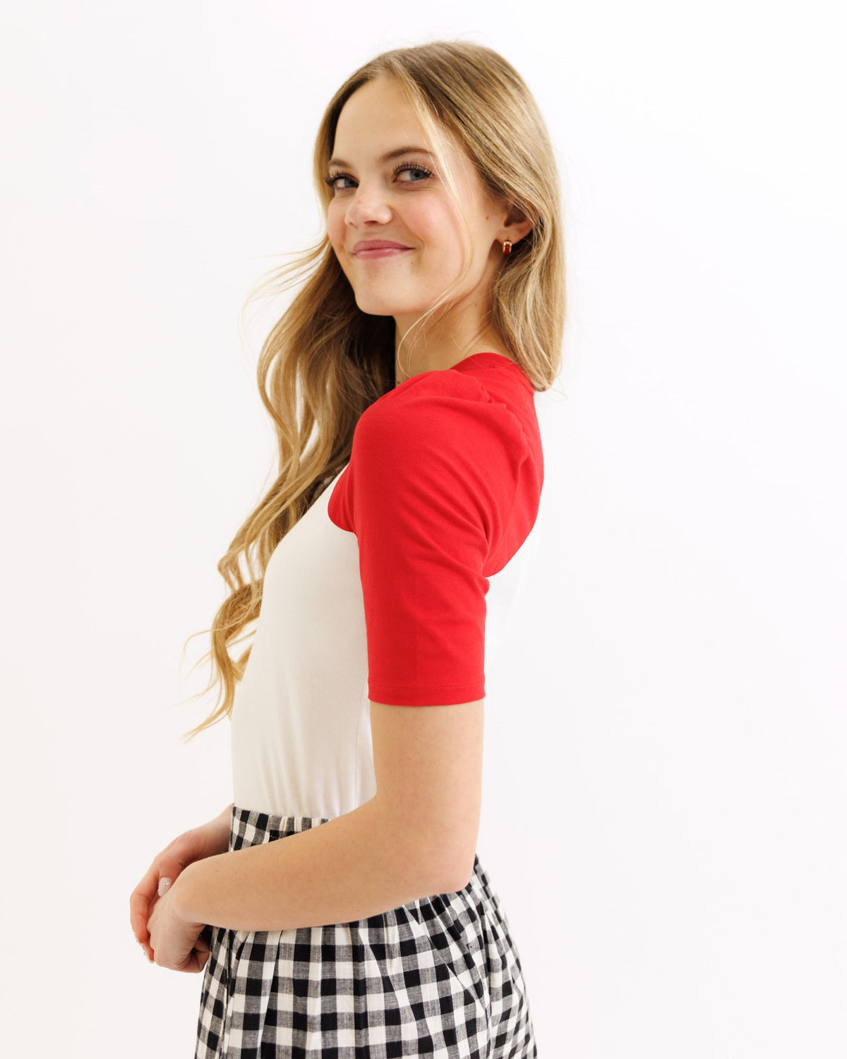 Downeast Half Time Tee, casual tops, front view showing soft fabric and relaxed fit, perfect for everyday wear.